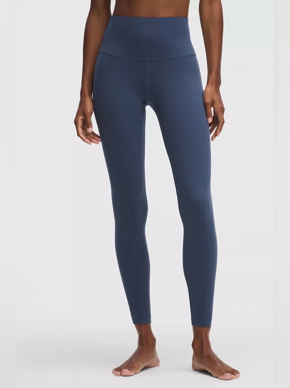 Lululemon Align Blue Twill Leggings Long Length Size 2